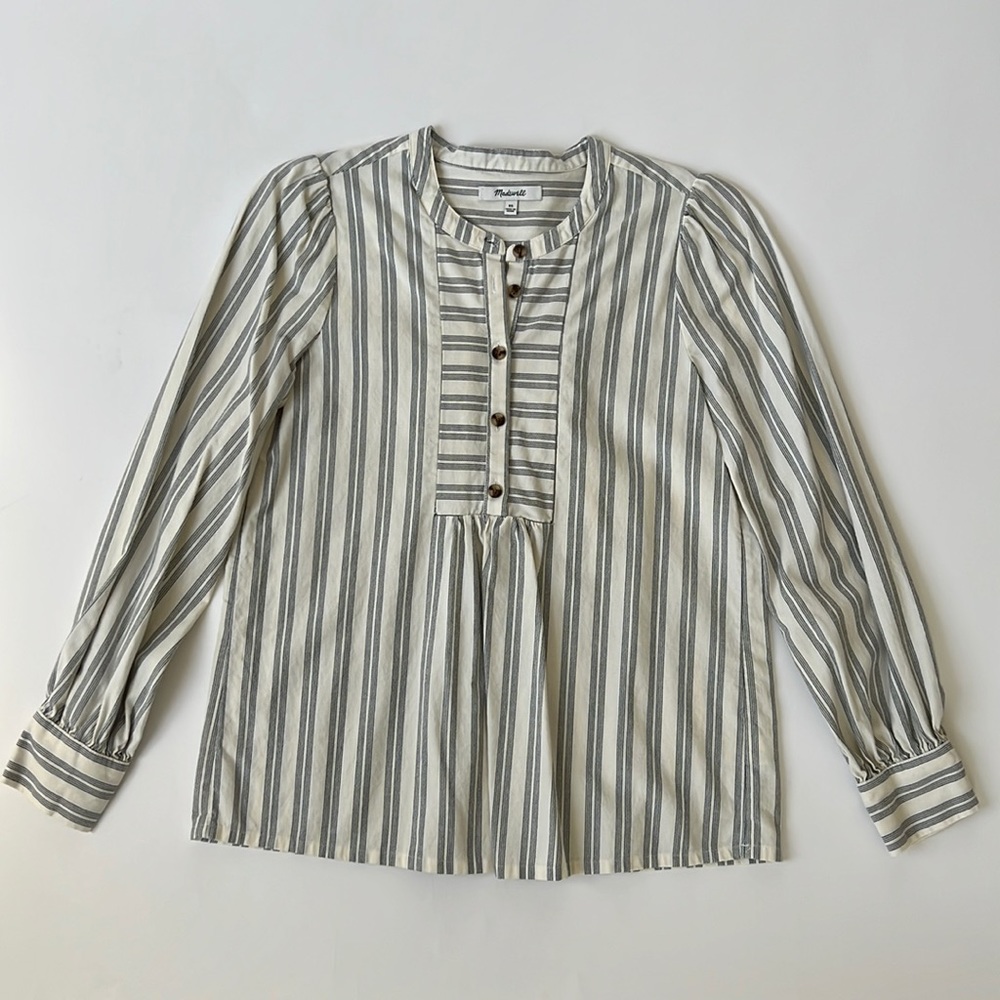 Madewell Leysfield Striped Popover Shirt